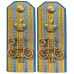 Погоны Штаб-офицеров Третьих и Четвертых полков Пехотных дивизий РИА, с вензелем шефа полка, обр. 1881 г. 